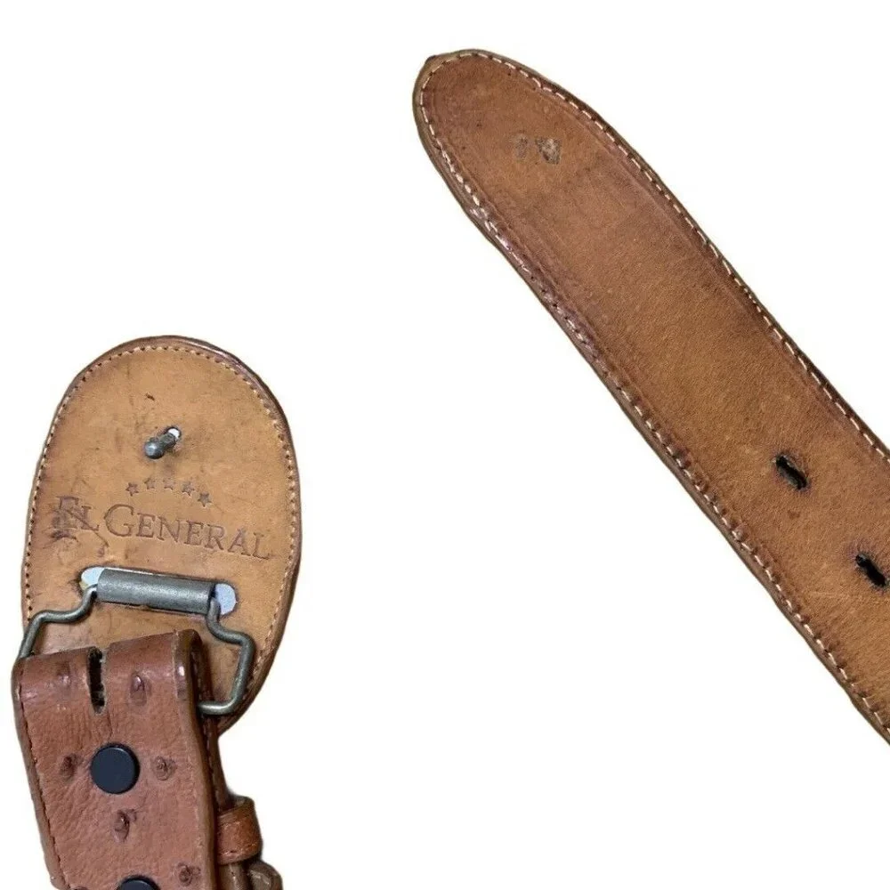 El General Mexico Western Belt sz 30‎ Tan Ostrich